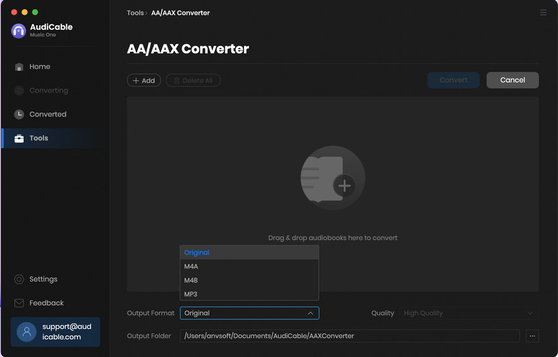Convert AA/AAX Files