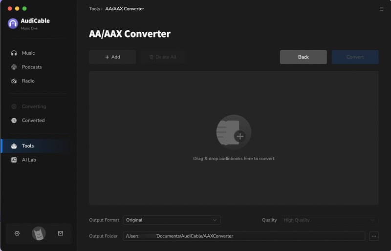 Convert AA/AAX Files