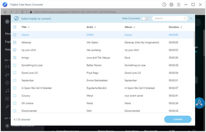 add tidal music