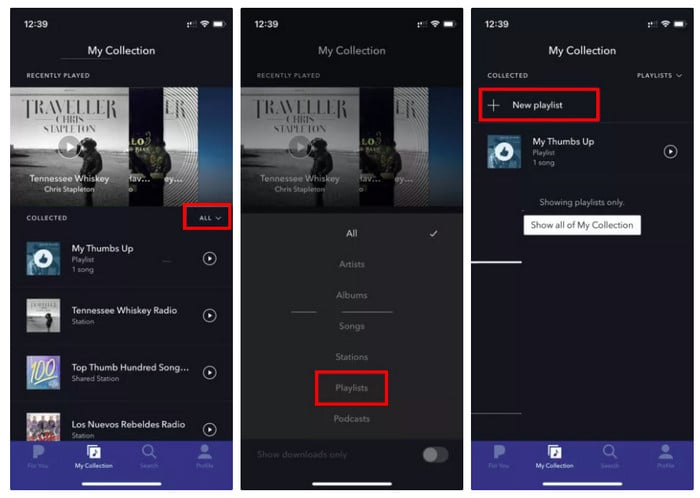 Build a Pandora Playlist on iOS