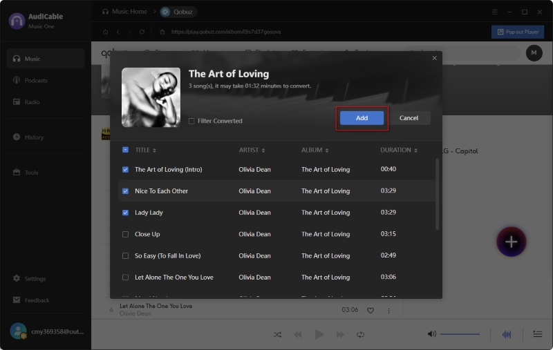 Add Qobuz Music for Parsing