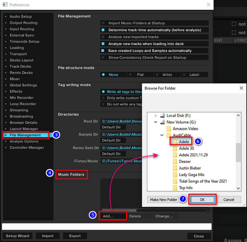 add tidal music to taktor dj