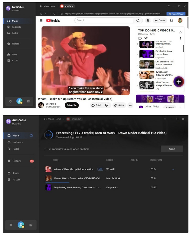 Add and Convert YouTube Video