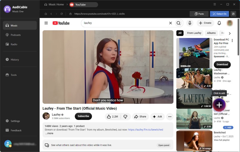 Add YouTube Videos for Parsing
