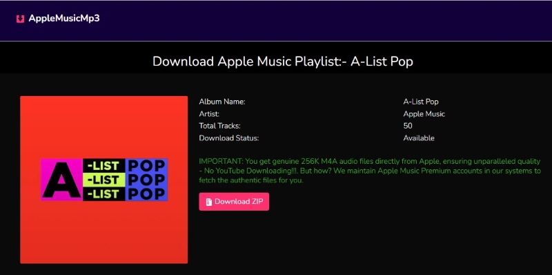 Download Apple Playlist with Applmusicdownloader