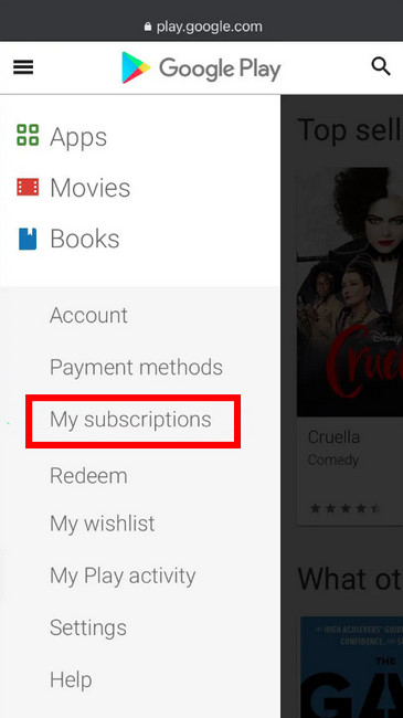 Cancel Google Play-billed Subscription