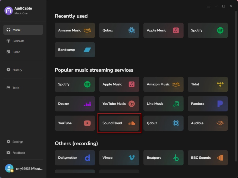 AudiCable SoundCloud to WAV Converter
