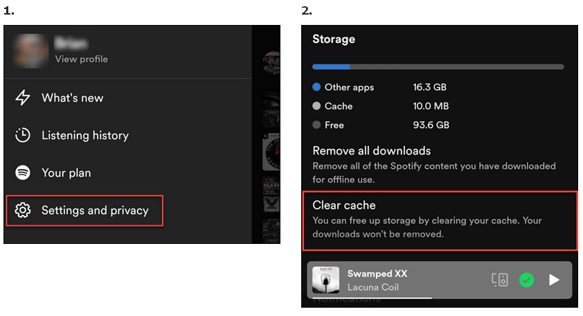 Clear Spotify Cache on Android