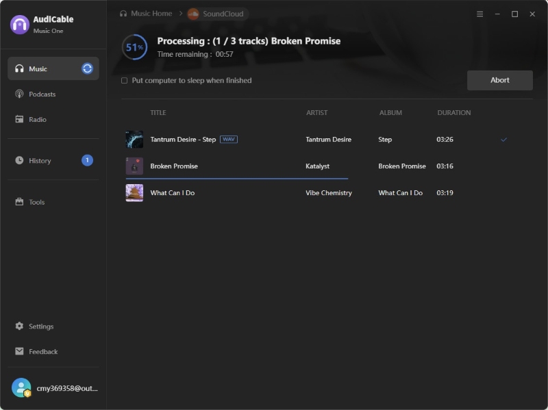 Convert SoundCloud Playlist to WAV