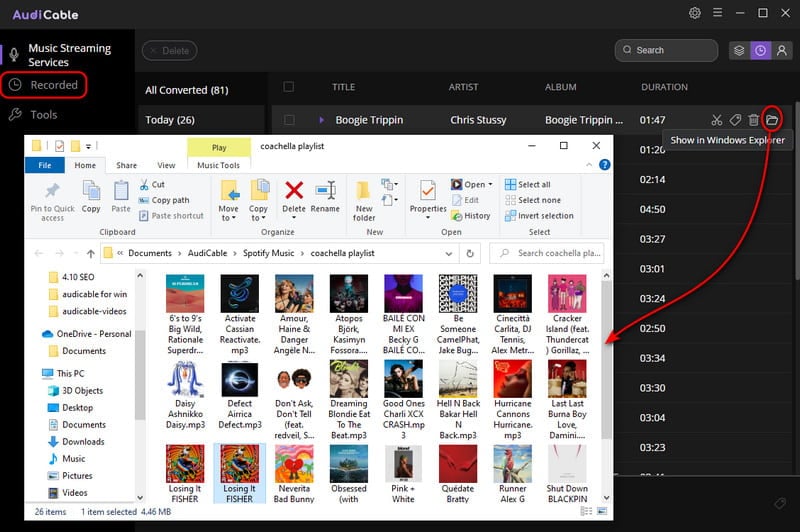 Check Downloaded Songs