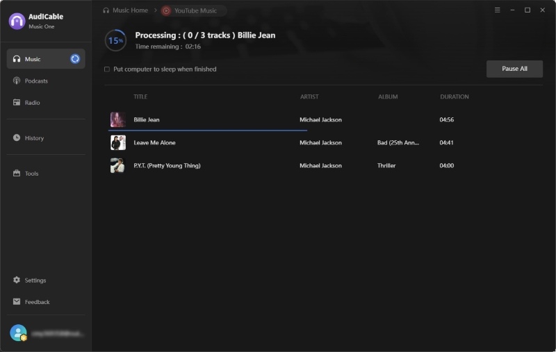 Start Converting YouTube Music
