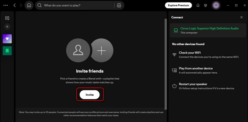 Invite Friends to Join the Blend