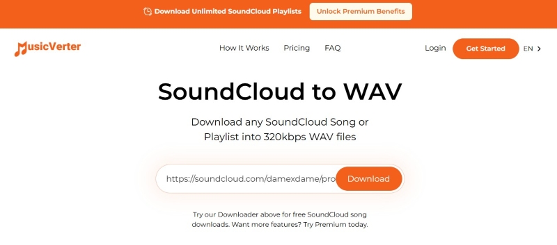 MusicVerter SoundCloud to WAV Converter