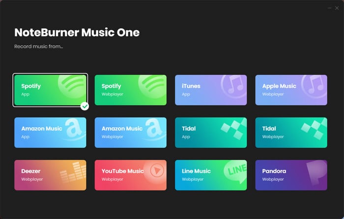 noteburner music one main interface