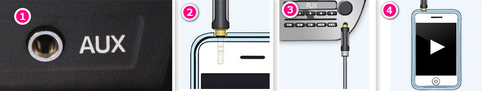 Play Streaming Music in the Car with a 3.5MM Audio Cable