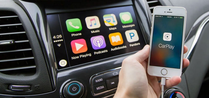 play streaming music in the car via carplay wirelessly