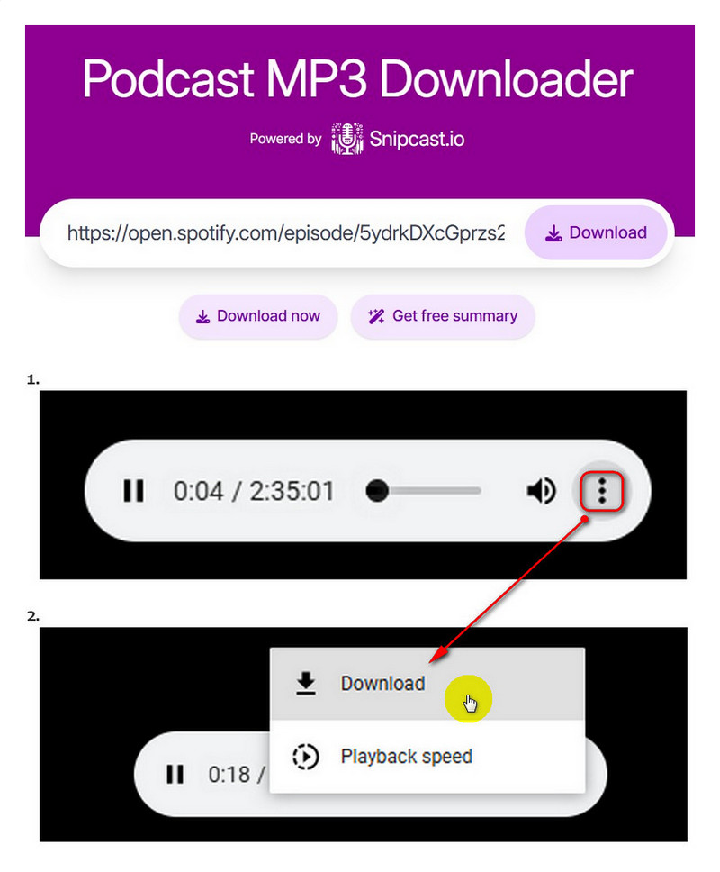 Rip Spotify Podcast with Podcastmp3