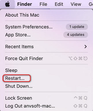 Reboot Mac
