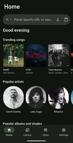 Paste Spotify Content to the Search Bar