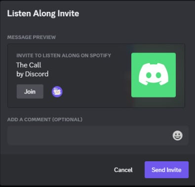 Listen Along Invite