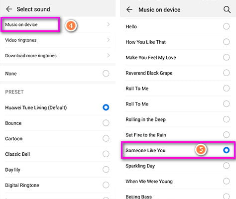 set amazon music as alarm on android