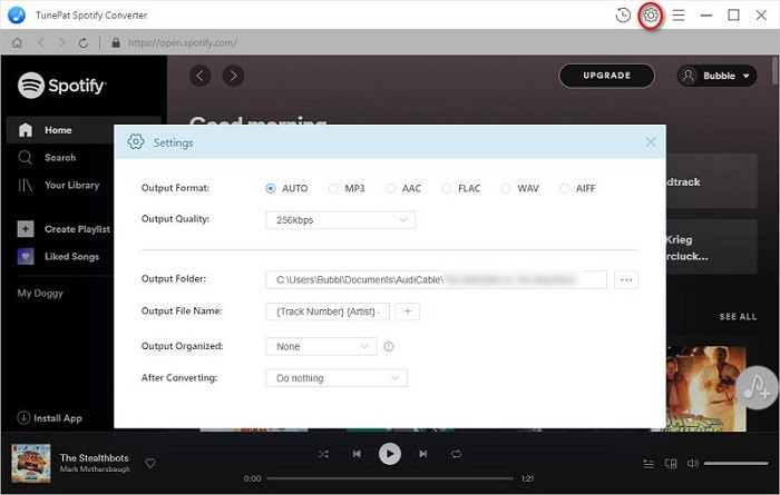start Spotify Music Converter