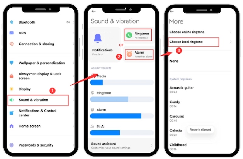 Import YouTube Ringtone to Android