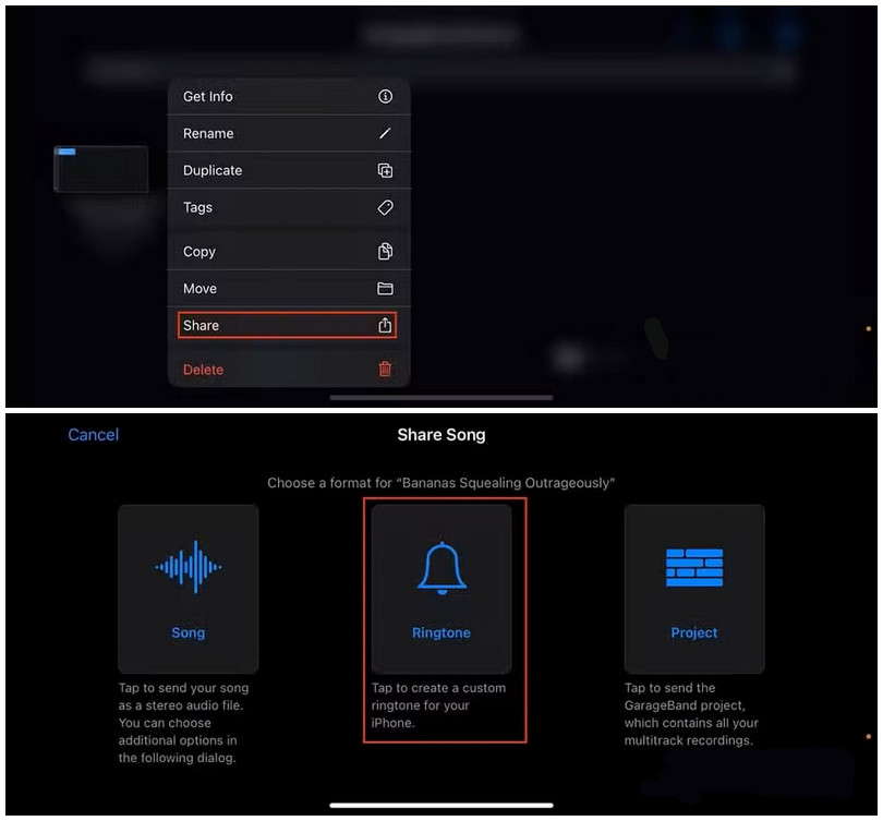 Export as M4R Ringtones