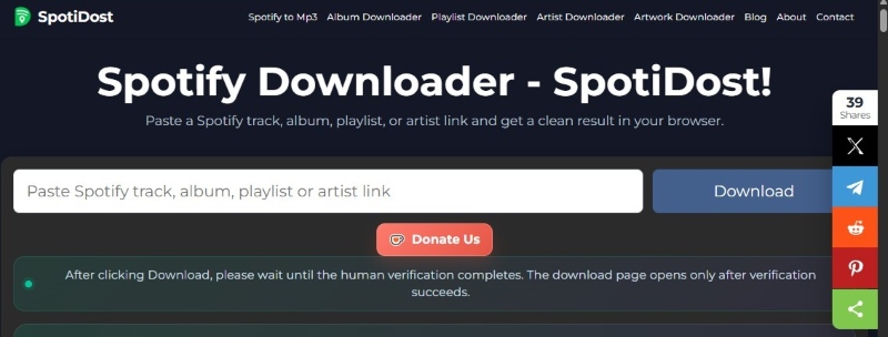 Spotidost Tool