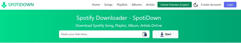 Spotidown.me Spotify Playlist Downloader