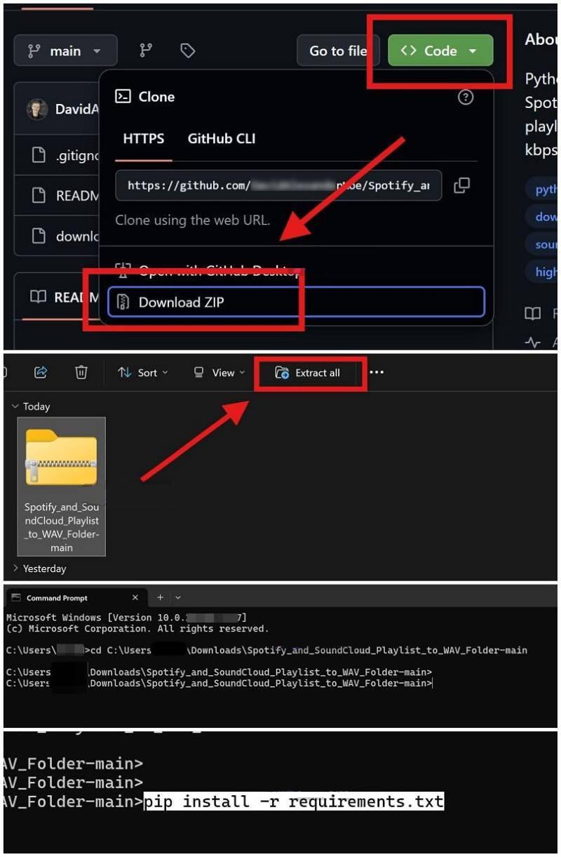 Gitub SoundCloud to WAV Converter