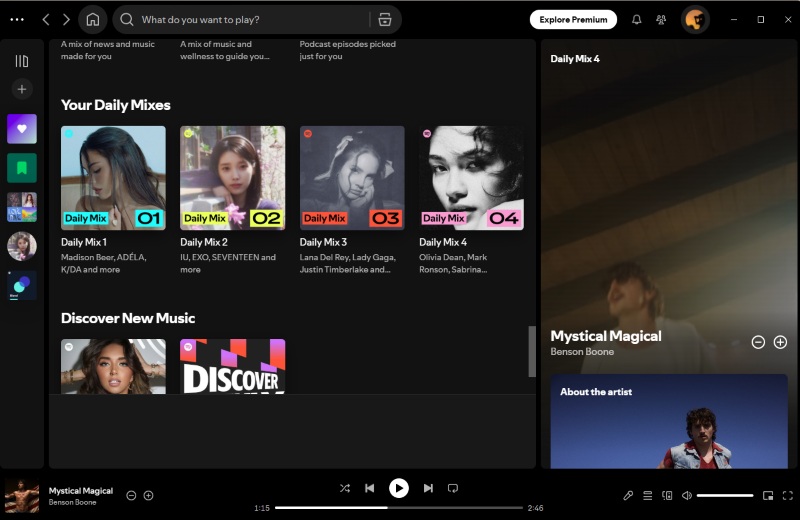 Spotify Daily Mix PC