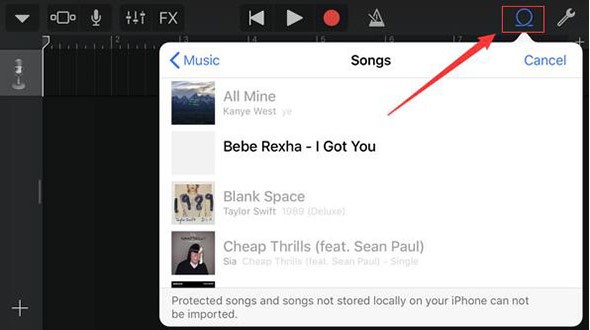 Import Spotify Music to GarageBand on iPhone