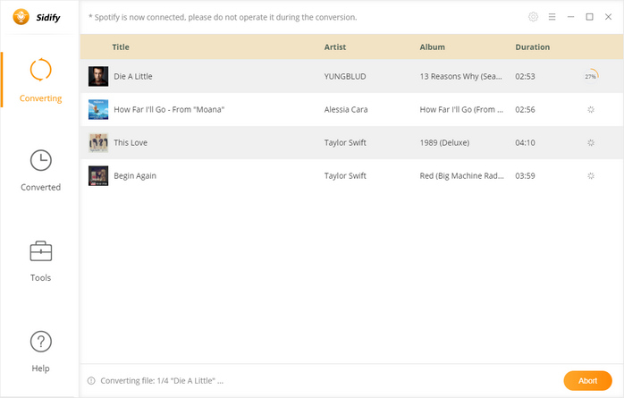 downloading Spotify songs to mp3