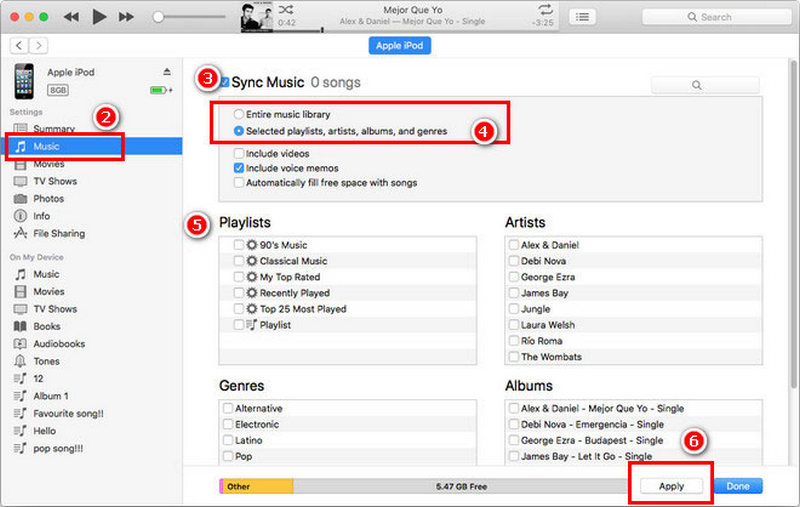 Sync Spotify Music to iPod