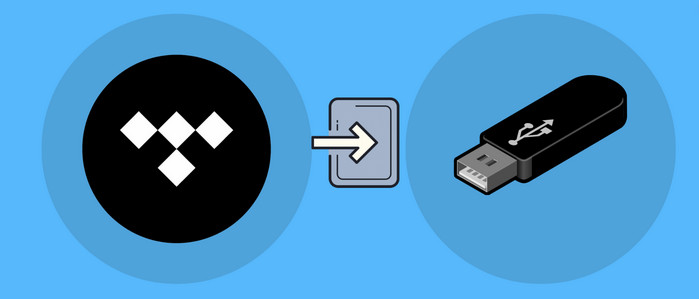 Move Tidal Music to USB Flash Drive