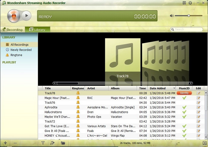 wondershare streaming audio recorder