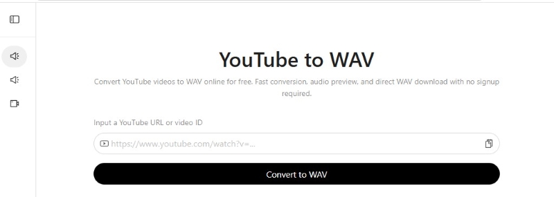 YouTubeToWAV.io YouTube WAV Converter