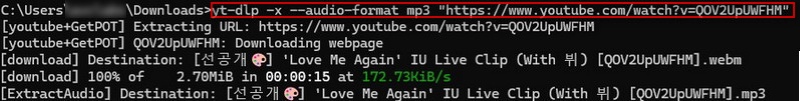 Extract YouTube Audio as MP3 with yt-dlp