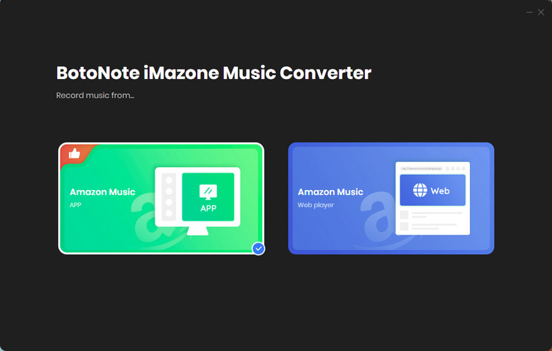 Choose BotoNote Amazon Music Converter