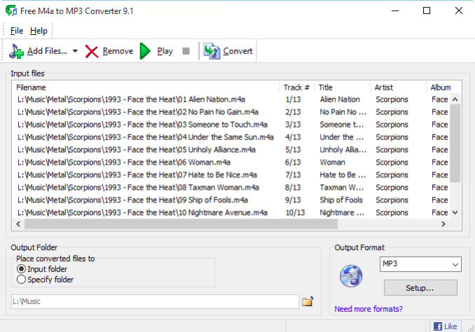 iTunes M4a to MP3 Converter