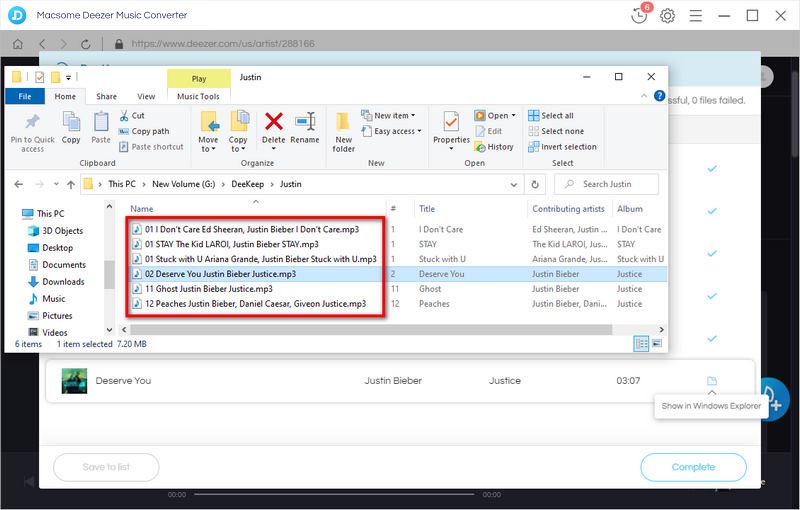 download deezer music to local pc