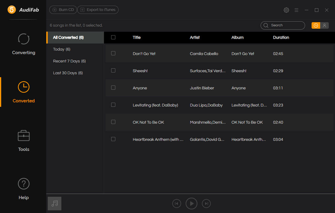 check downloaded spotify music