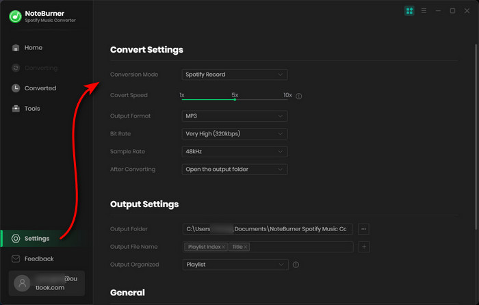 Adjust Output Parameters