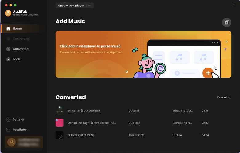 Launch Spotify Music Recorder