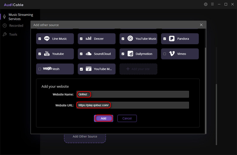 Add Qobuz