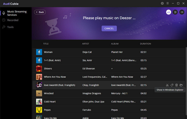 download deezer music to PC