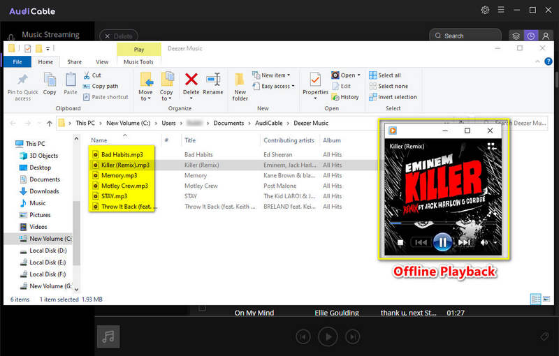 offline listen to Deezer Music