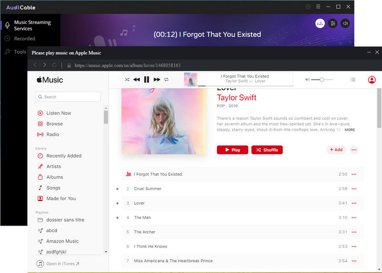 recording Apple music