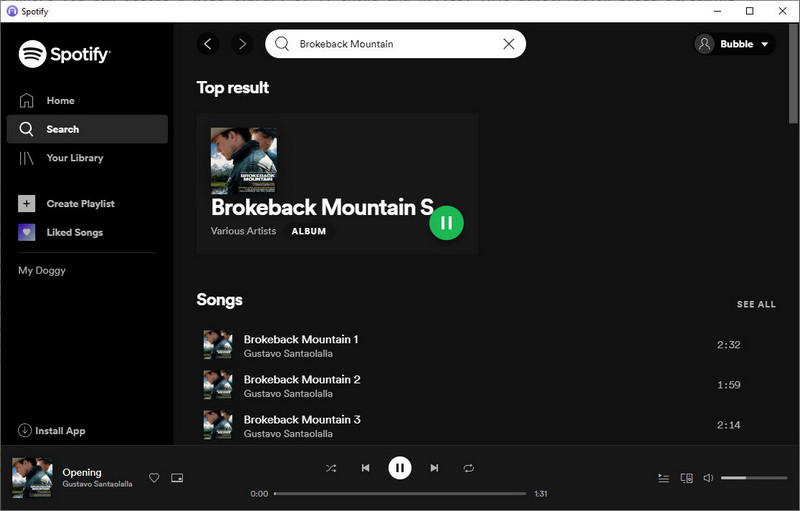 download songs in Brokeback Mountain
